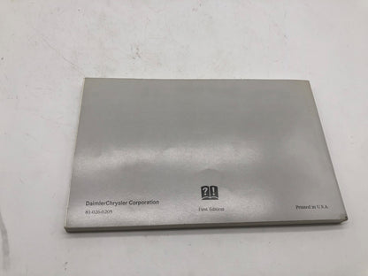 2002 Chrysler Intrepid Owners Manual with Case OEM R01B50005