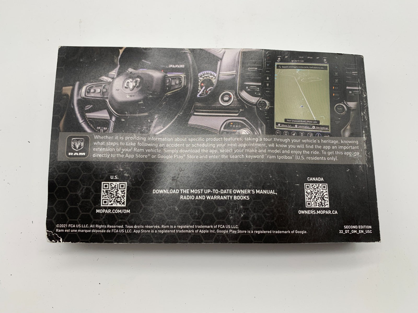 2022 Ram 1500 Owners Manual OEM B03B24010