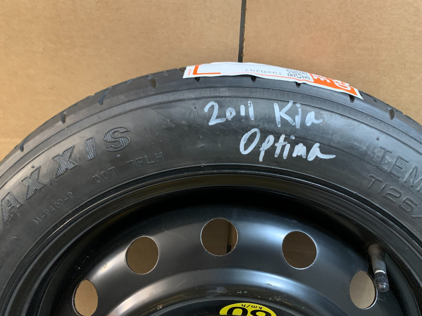 2011-2018 Kia Optima 16" Spare Tire Compact Donut T125/80D16 OEM Spare