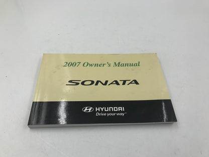 2007 Hyundai Sonata Owners Manual With Case OEM B03B05046