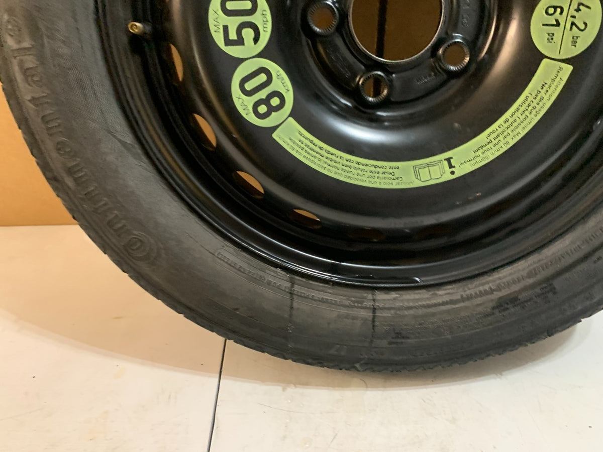 2013 Mercedes Benz C250 16" Spare Tire Wheel Compact Donut T125/90R17