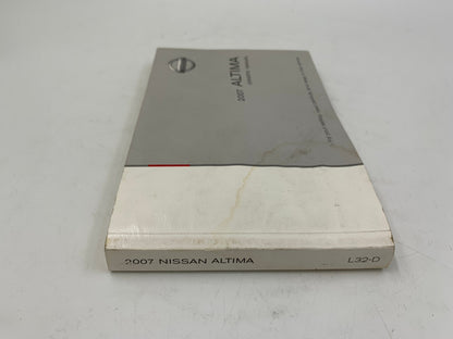 2007 Nissan Altima Owners Manual OEM B01B06006