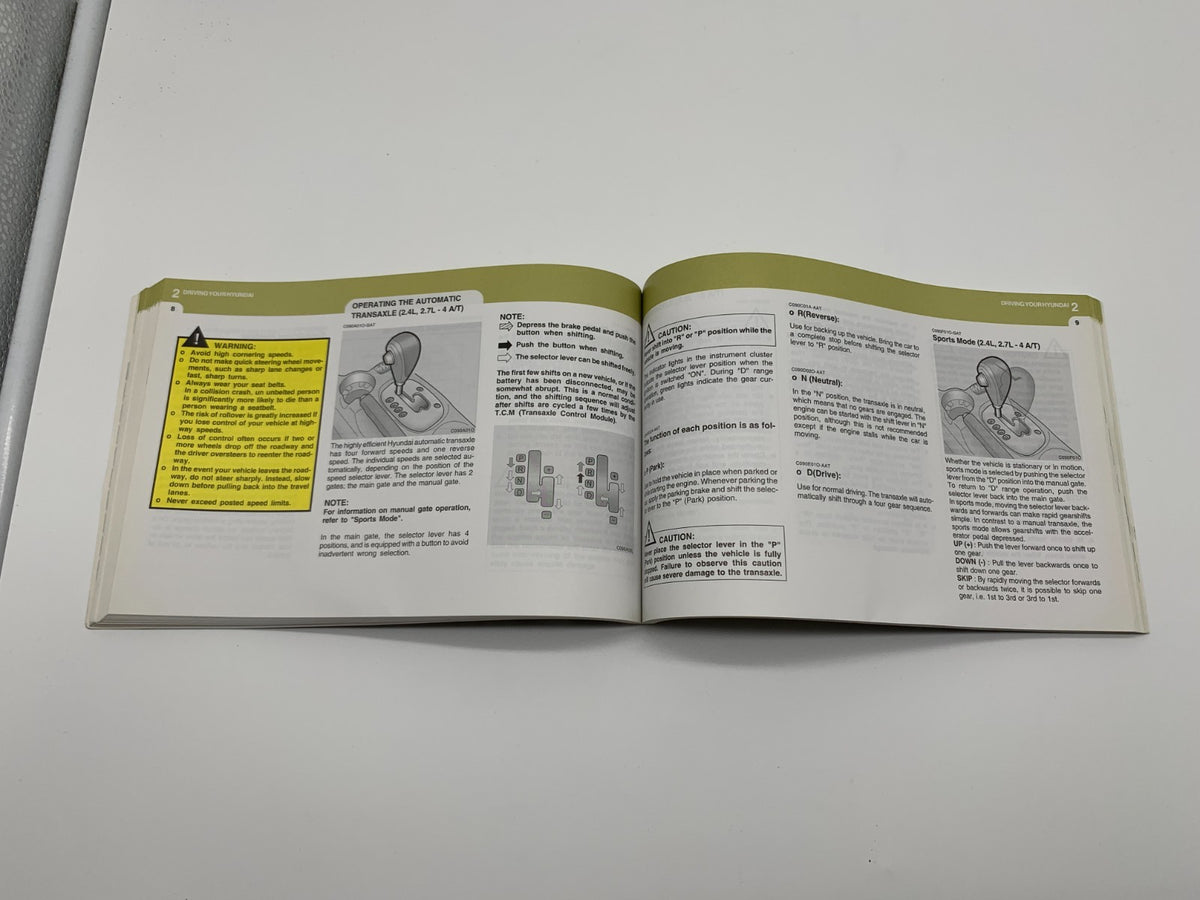 2004 Hyundai Santa FE Owners Manual OEM C02B53062
