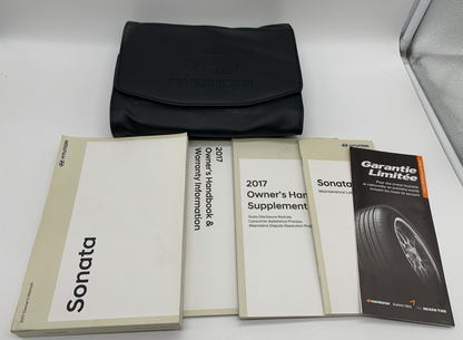 2017 Hyundai Sonata Owners Manual Set with Case OEM C01B07008