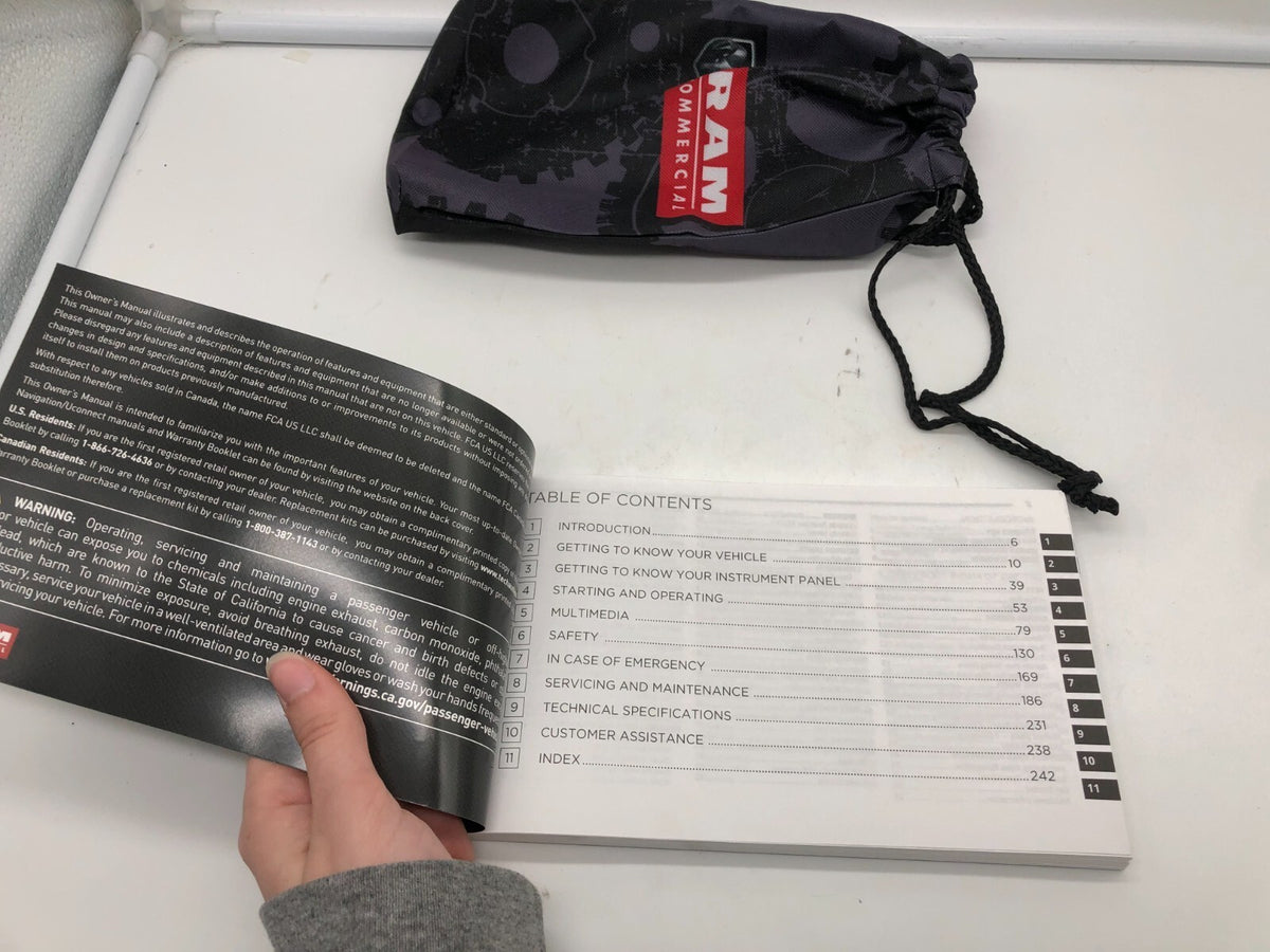 2022 Ram Promaster City Owners Manual with Case OEM R01B37002