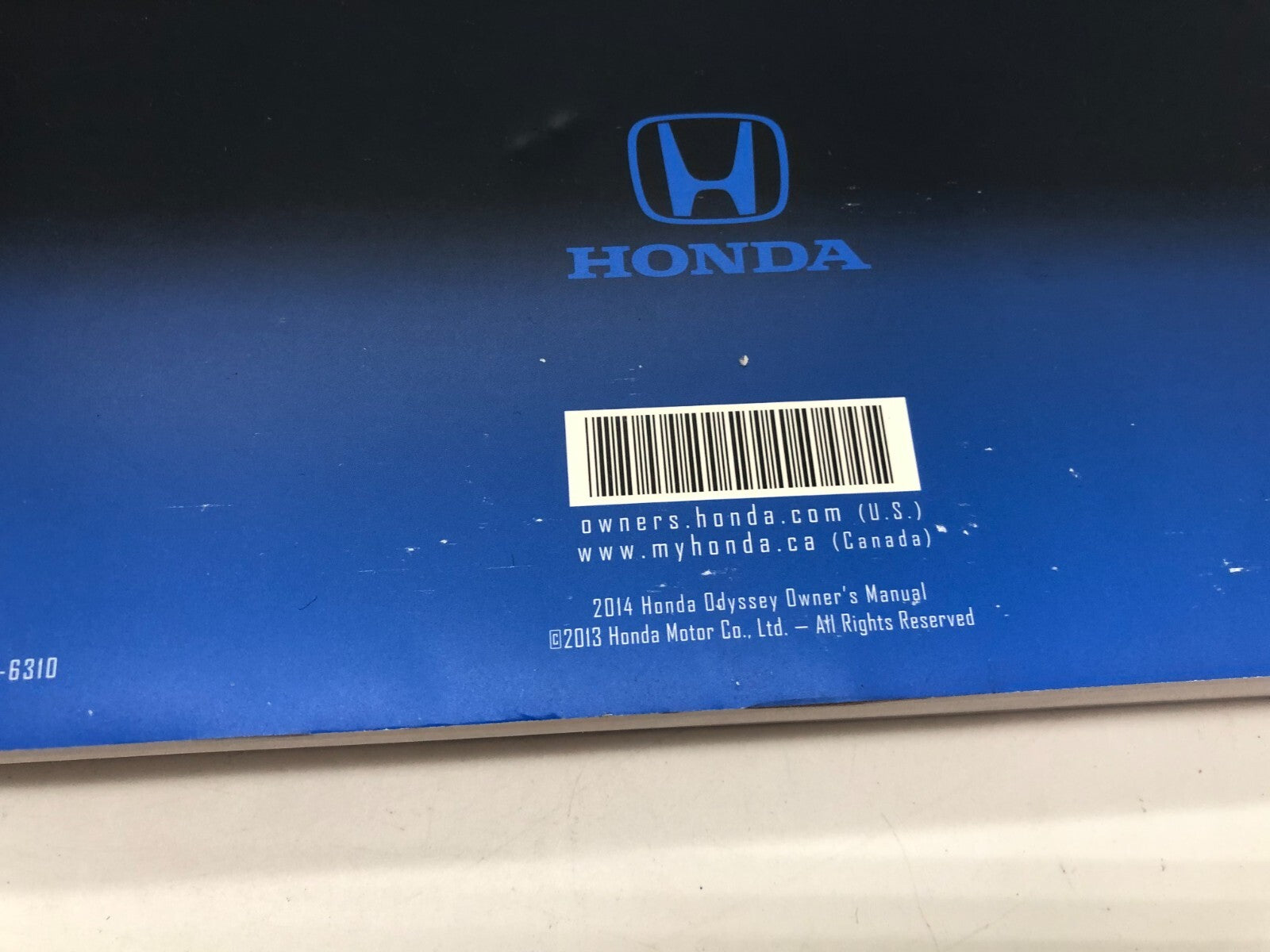 2014 Honda Odyssey Owners Manual Set OEM