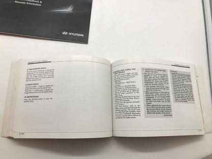 2011 Hyundai Sonata Owners Manual Set with Case OEM R01B05017