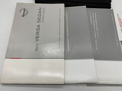 2013 Nissan Versa Sedan Owners Manual Set with Case OEM
