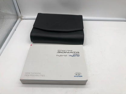 2016 Hyundai Sonata Owners Manual with Case OEM R01B08020