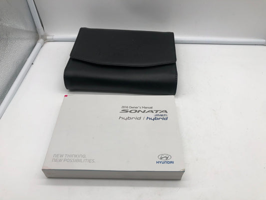 2016 Hyundai Sonata Owners Manual with Case OEM R01B08020