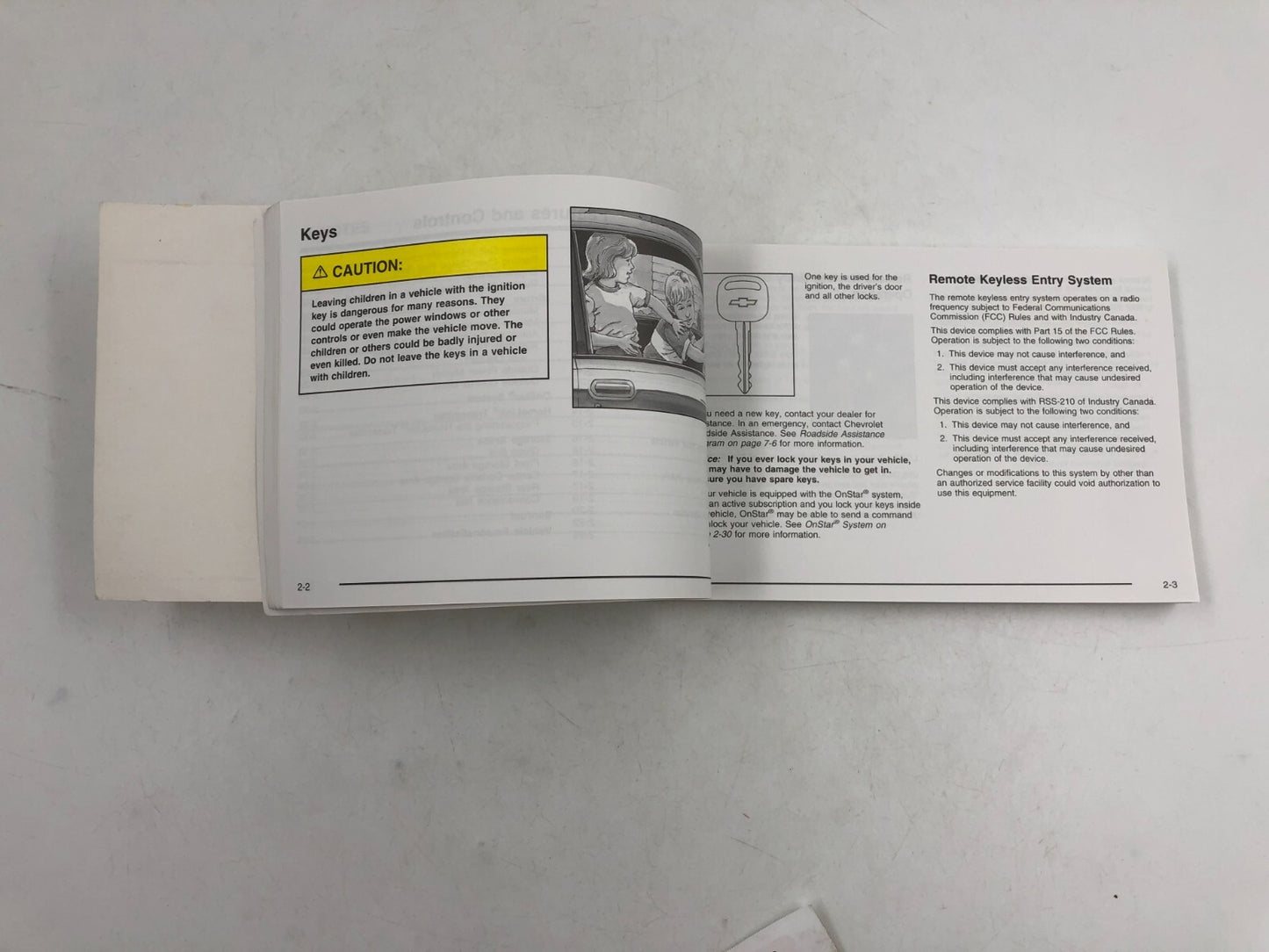 2005 Chevrolet Impala Owners Manual OEM A02B24026