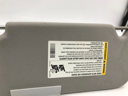 2016-2016 Chevrolet Impala Passenger Sun Visor Gray OEM D04B68006