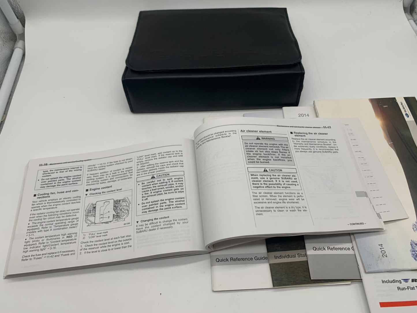 2014 Subaru Legacy Outback Owners Manual Set with Case OEM A02B50024