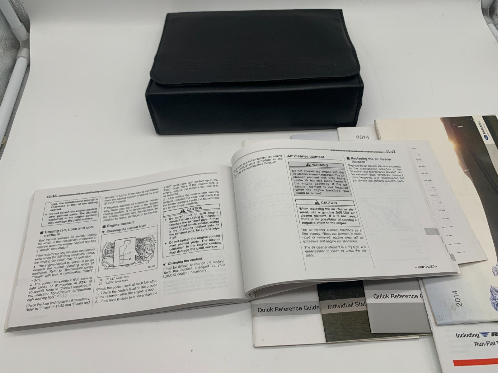 2014 Subaru Legacy Outback Owners Manual Set with Case OEM A02B50024