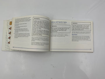 1998 Chevrolet Blazer Owners Manual Handbook OEM H04B34018