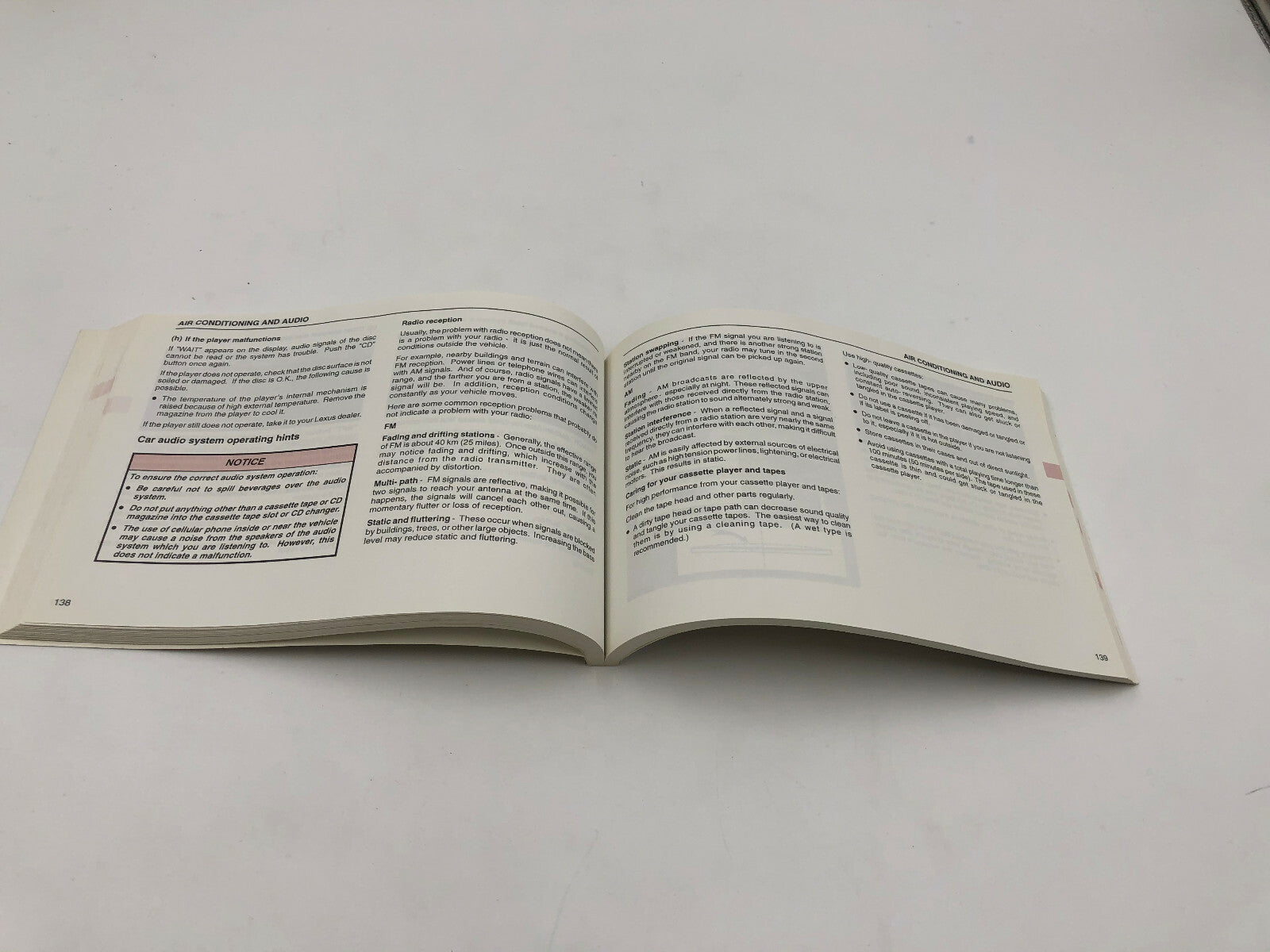 1999 Lexus ES300 ES 300 Owners Manual OEM C03B48011