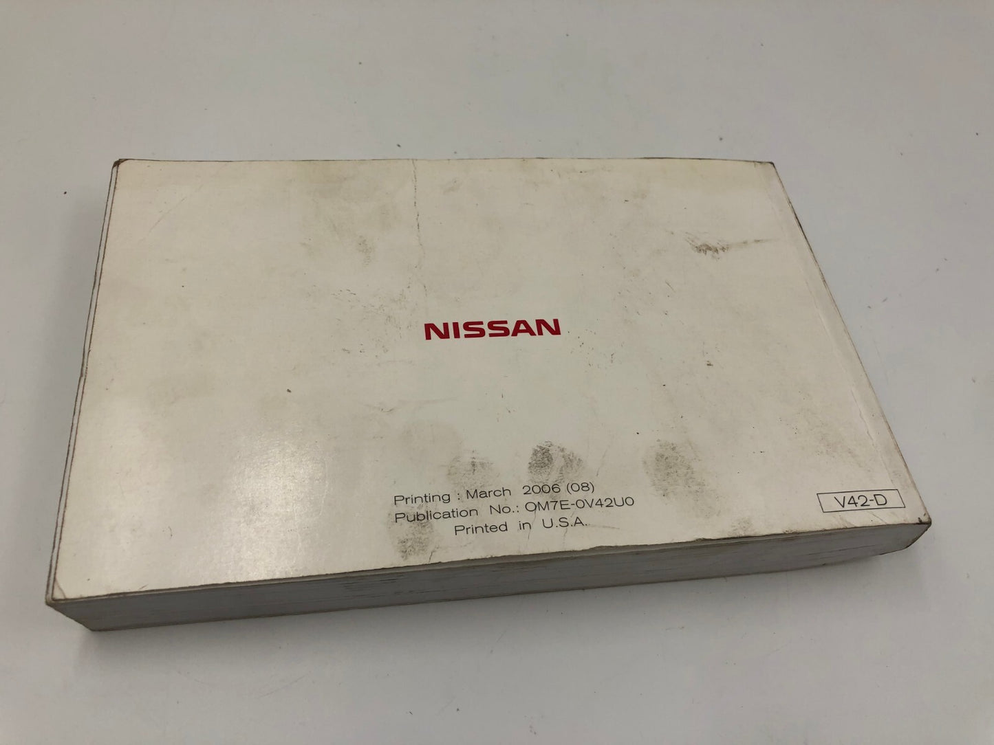 2007 Nissan Quest Owners Manual Set OEM C01B47027