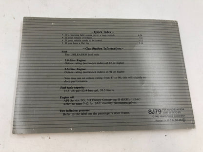 1997 Mazda 626 Owners Manual OEM C03B69022