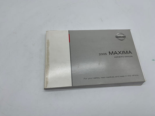 2005 Nissan Maxima Owners Manual OEM R01B37033