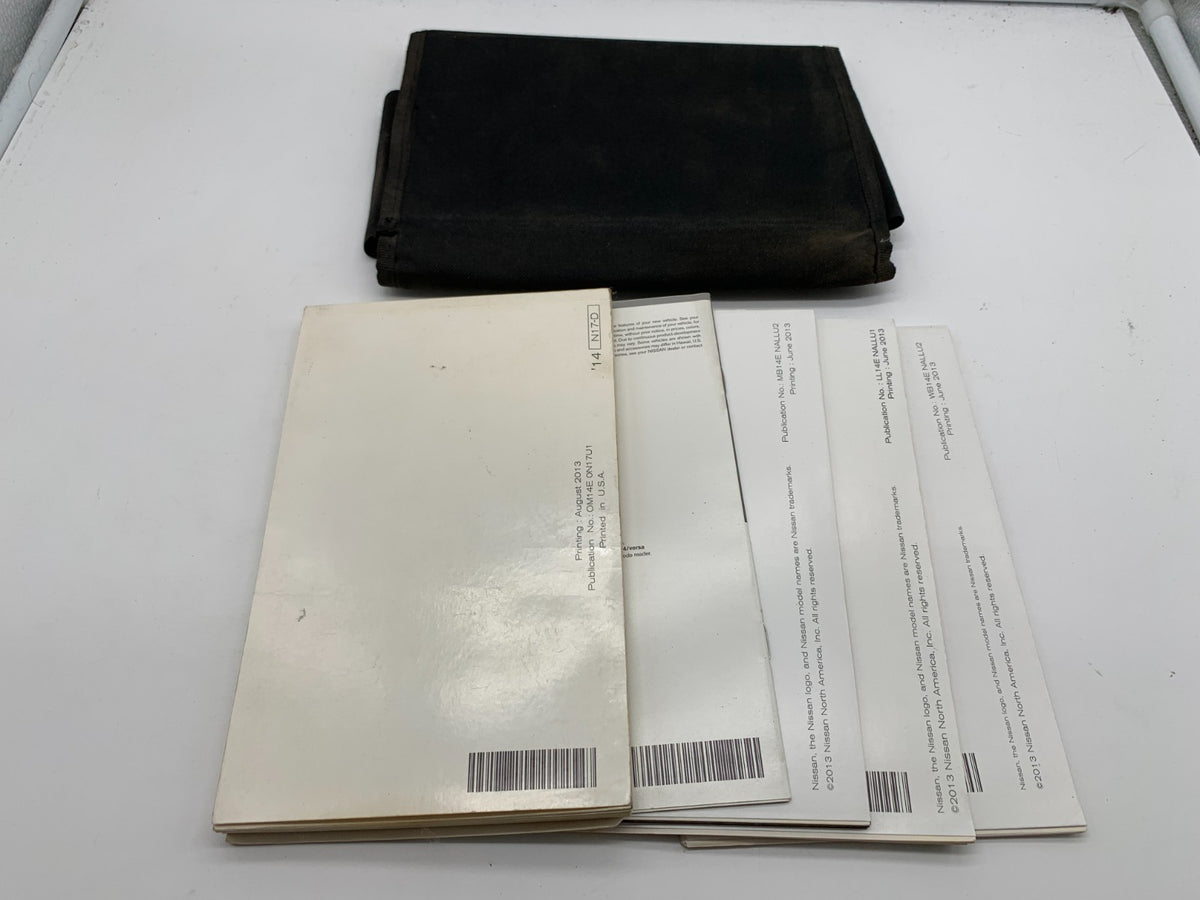 2014 Nissan Versa Sedan Owners Manual Set with Case OEM R01B04009