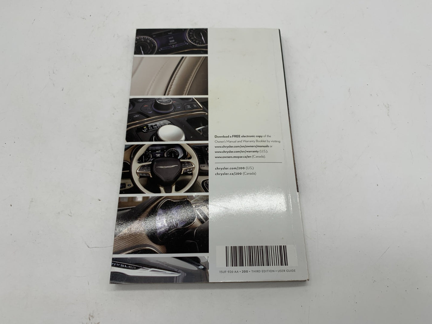 2015 Chrysler 200 Owners Manual OEM D01B18077