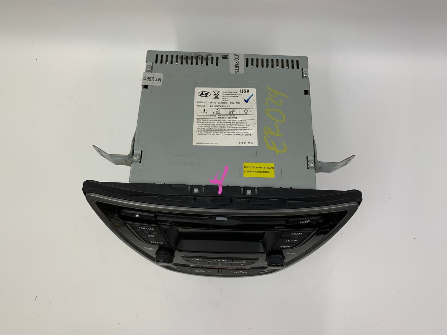 2014-2016 Hyundai Elantra AM FM CD Player Radio Receiver OEM B01B02040