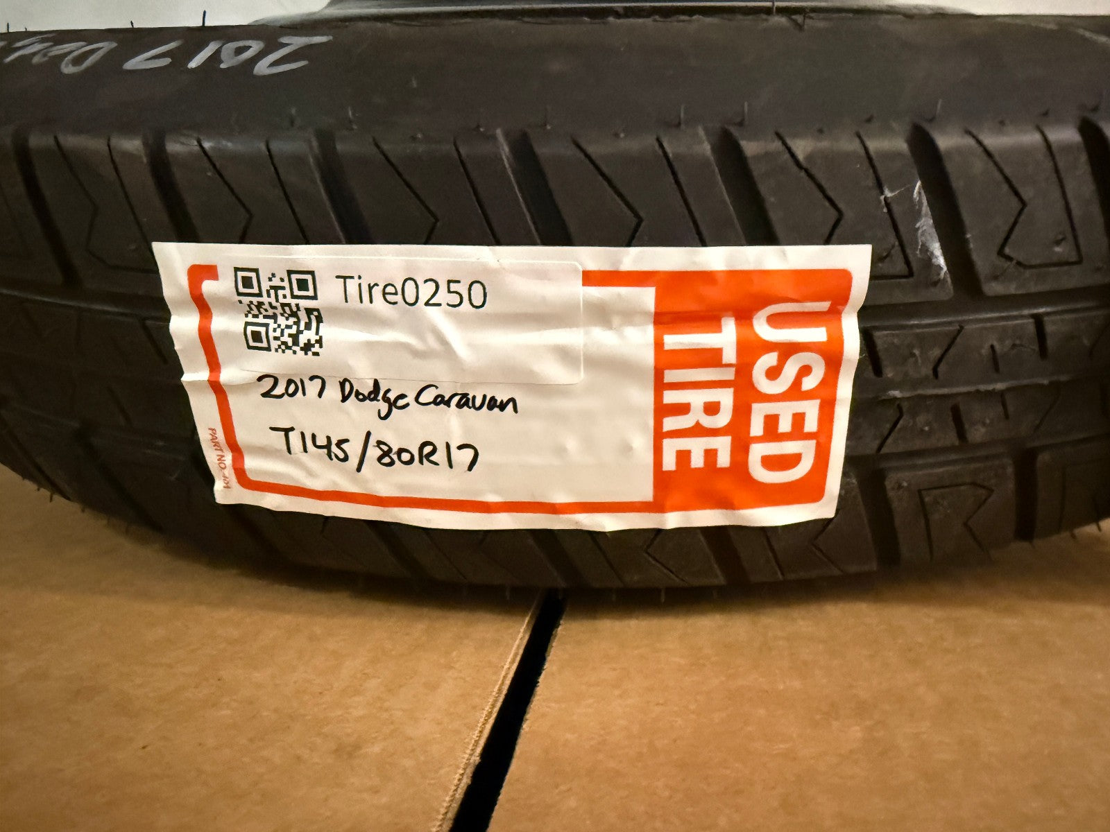 2012-2020 Dodge Grand Caravan 17" Spare Tire Wheel Donut Compact T145/80R17 OEM1