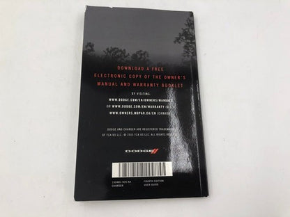 2015 Dodge Charger Owners Manual Set with Case OEM R01B14002