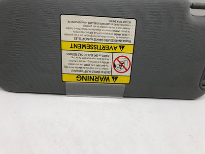 2011-2015 Kia Sorento Passenger Sun Visor Gray OEM A01B04010