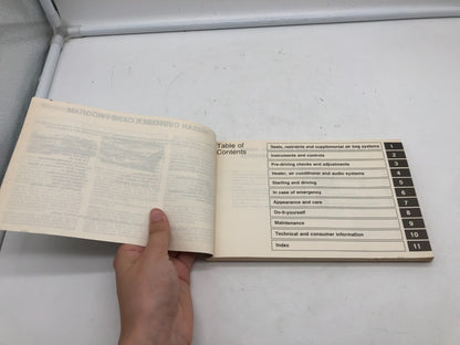 2000 Nissan Maxima Owners Manual OEM B03B17013
