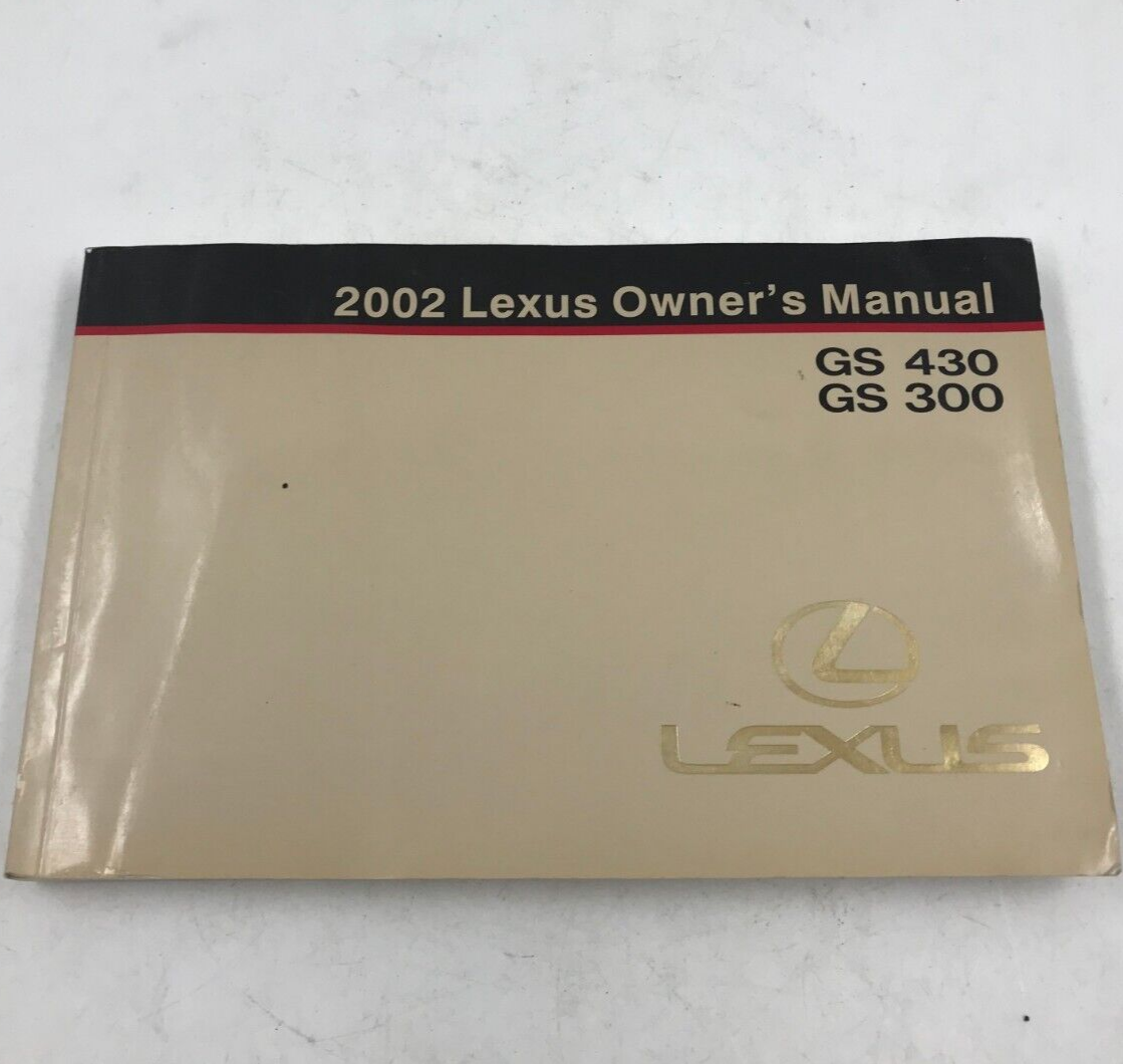 2002 Lexus GS430 GS300 Owners Manual OEM B01B01002