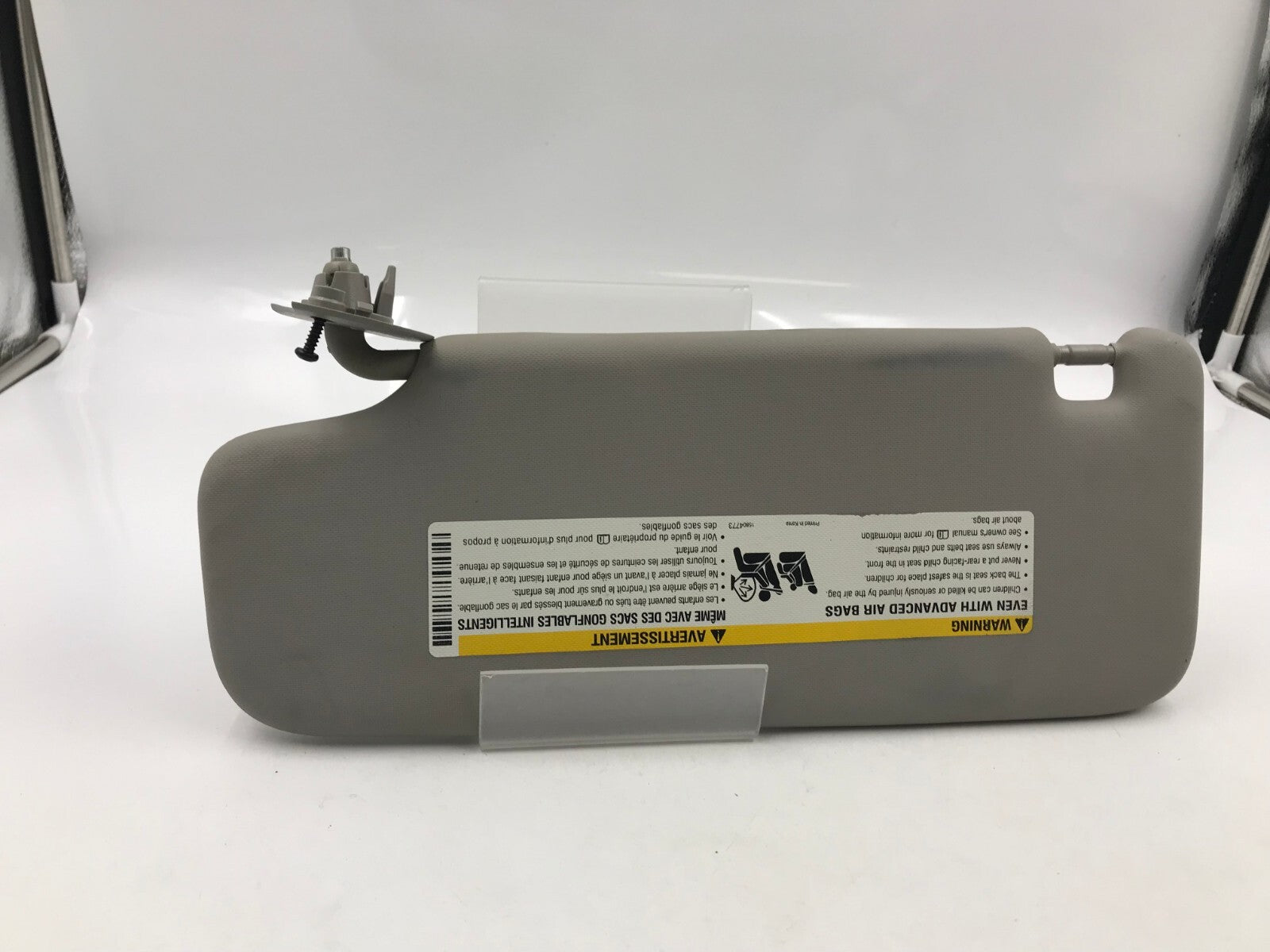 2012-2019 Chevrolet Sonic Passenger Sun Visor Gray Illuminated OEM D01B68005