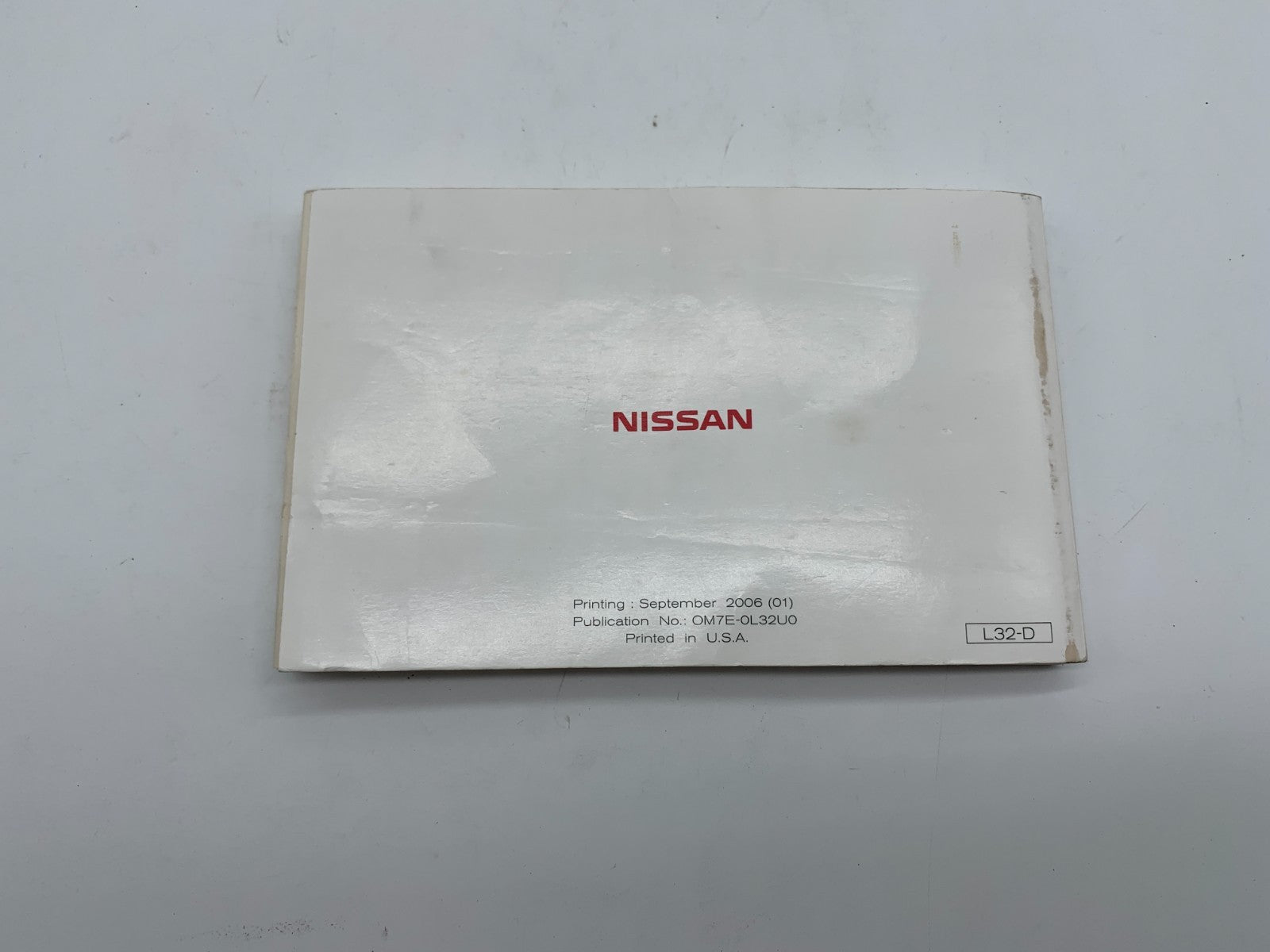 2007 Nissan Altima Owners Manual OEM A01B44021