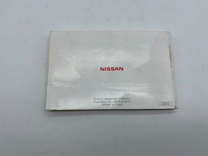 2007 Nissan Altima Owners Manual OEM A01B44021