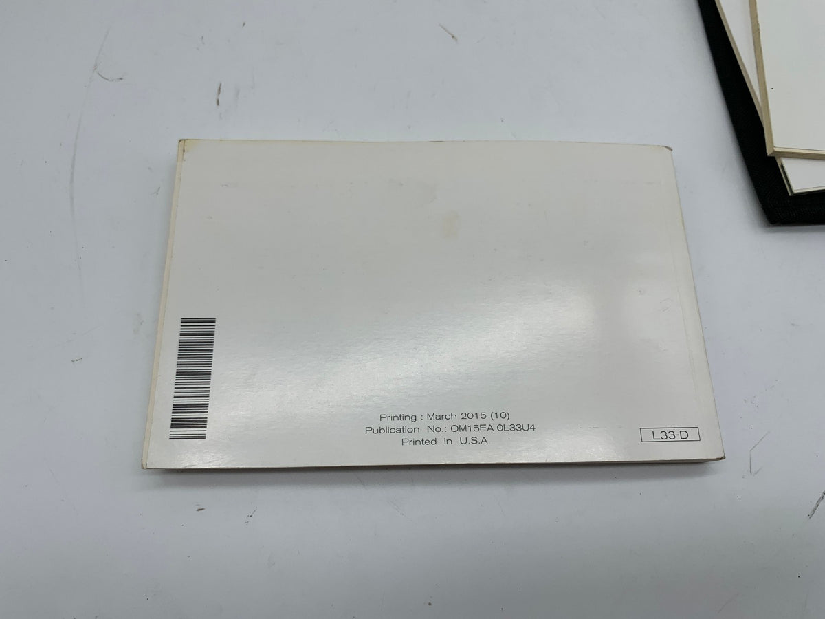 2015 Nissan Altima Sedan Owners Manual Set with Case OEM D03B38006