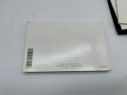 2015 Nissan Altima Sedan Owners Manual Set with Case OEM D03B38006
