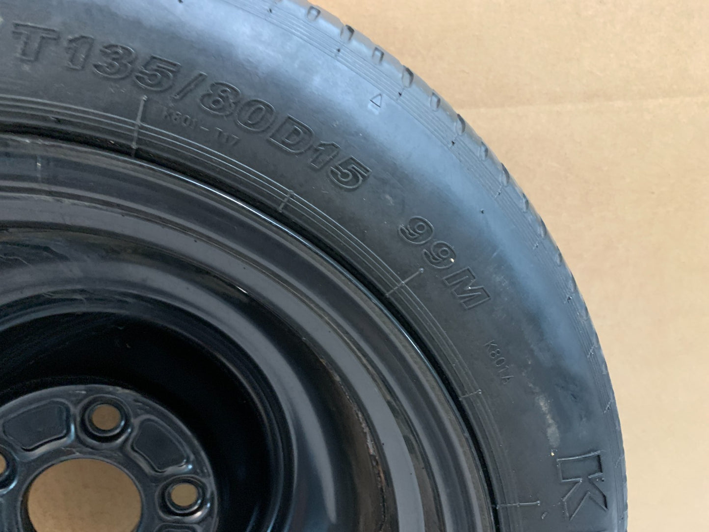 2010-2015 Honda Civic 15" Spare Tire Compact Donut OEM T135/80D15 Spare Wheel