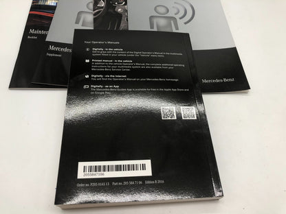 2016-2018 Mercedes-Benz CLass C-Lass Owners Manual Set with Case OEM B04B14051