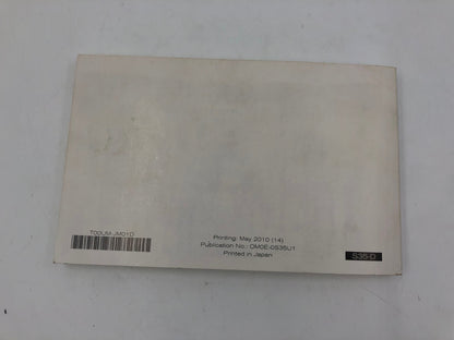 2010 Nissan Rogue Sport Owners Manual OEM