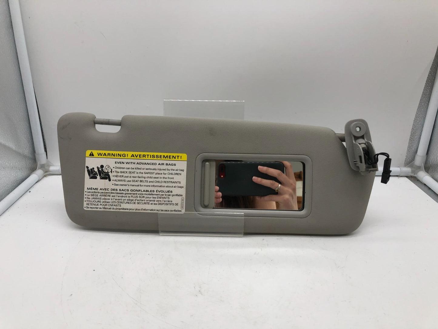 2002-2008 Audi A4 Sedan Passenger Sun Visor Gray Illuminated OEM C02B51009