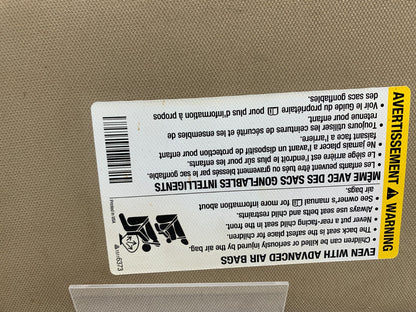 2006-2011 Buick Lucerne Passenger Sun Visor Brown Illuminated OEM A03B53002