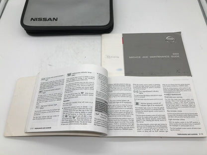 2004 Nissan Maxima Owners Manual Set with Case OEM E02B65003