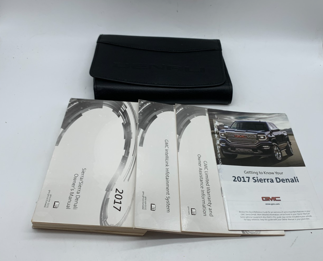 2017 GMC Sierra Owners Manual Set with Case OEM D03B68014