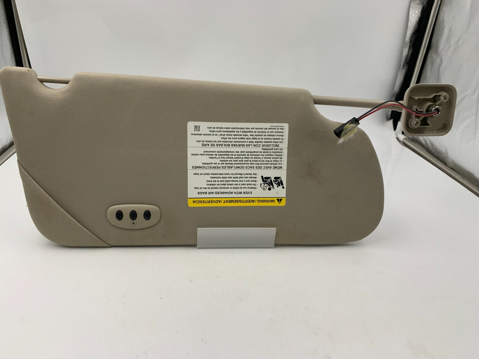 2009-2012 Ford Flex Driver Sun Visor Gray Illuminated OEM D04B67012