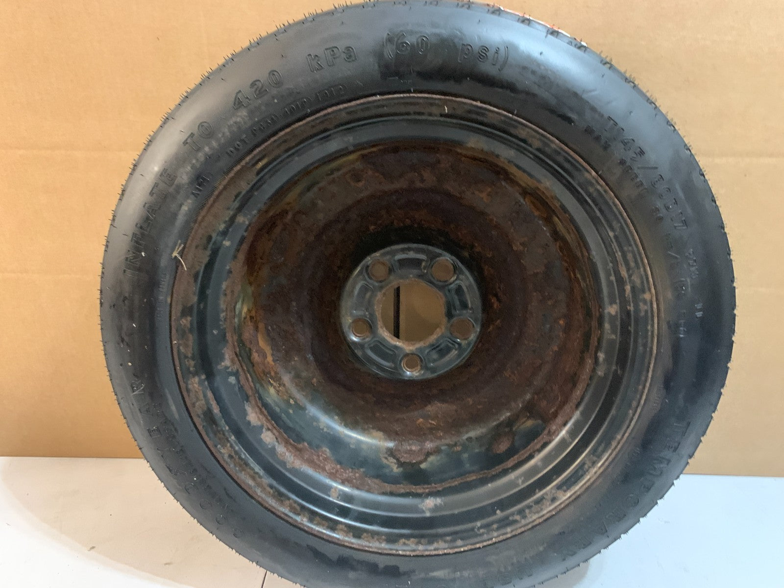 2012-2016 Chrysler Town & Country 17" Spare Tire Compact Donut T145/80D17 97M LL