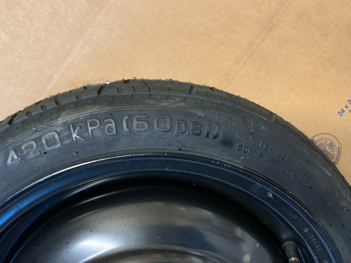 2017-2024 Mitsubishi Mirage 14" Spare Tire Wheel Compact Donut T115/70D14 Maxxis