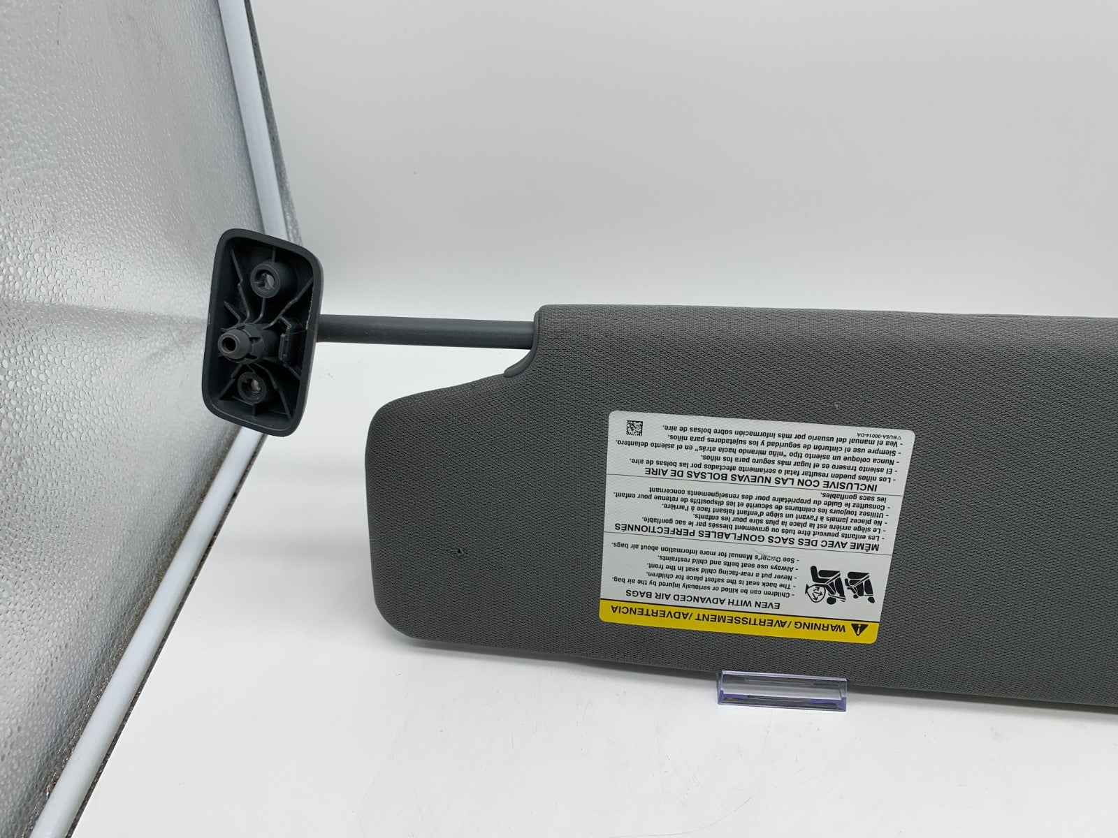 2011-2014 Ford F150 Passenger Sun Visor Sunvisor Gray OEM C03B32005