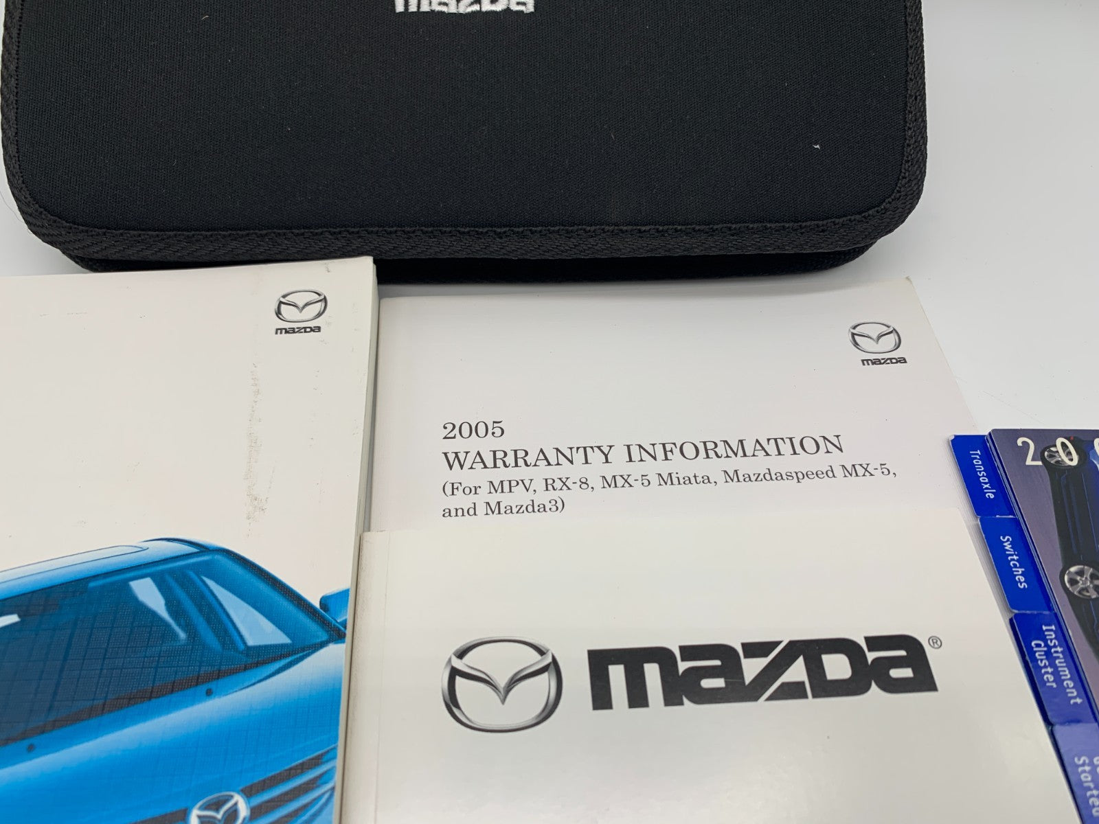 2005 Mazda 3 Owners Manual Warranty Guide Set with Case OEM B03B30008