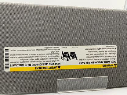 2014-2019 GMC Sierra 1500 Driver Sun Visor without Illumination Gray OEM