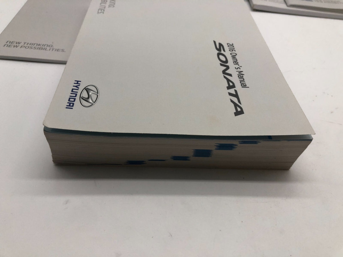 2016 Hyundai Sonata Owners Manual Set with Case OEM R01B22016